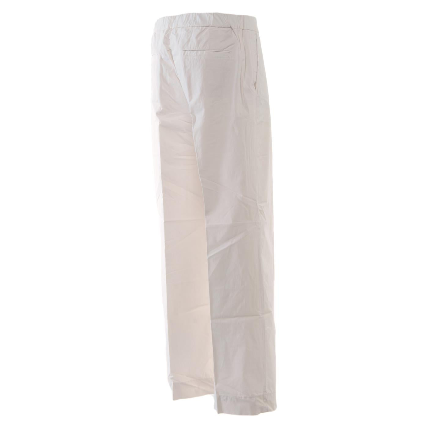 40 WEFT RAISSA W PANTA PALAZZO - Bianco - vista 3