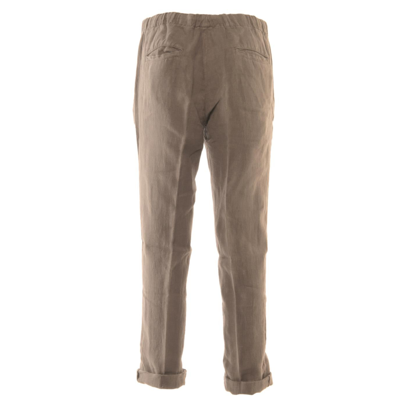 40 WEFT ANNA W PANTALONE IN LINO - Beige - vista 2