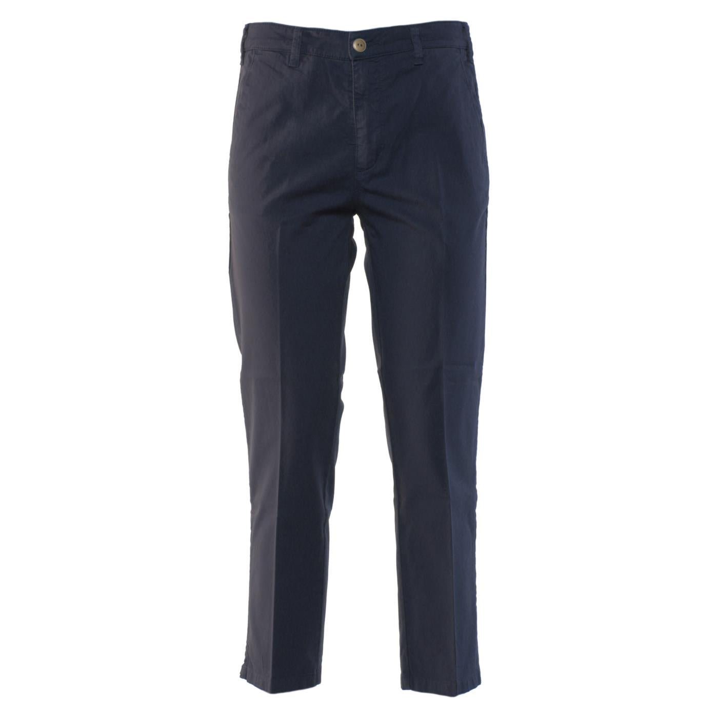 40 WEFT THEA W PANT CHINO FLARED - Blu - immagine principale