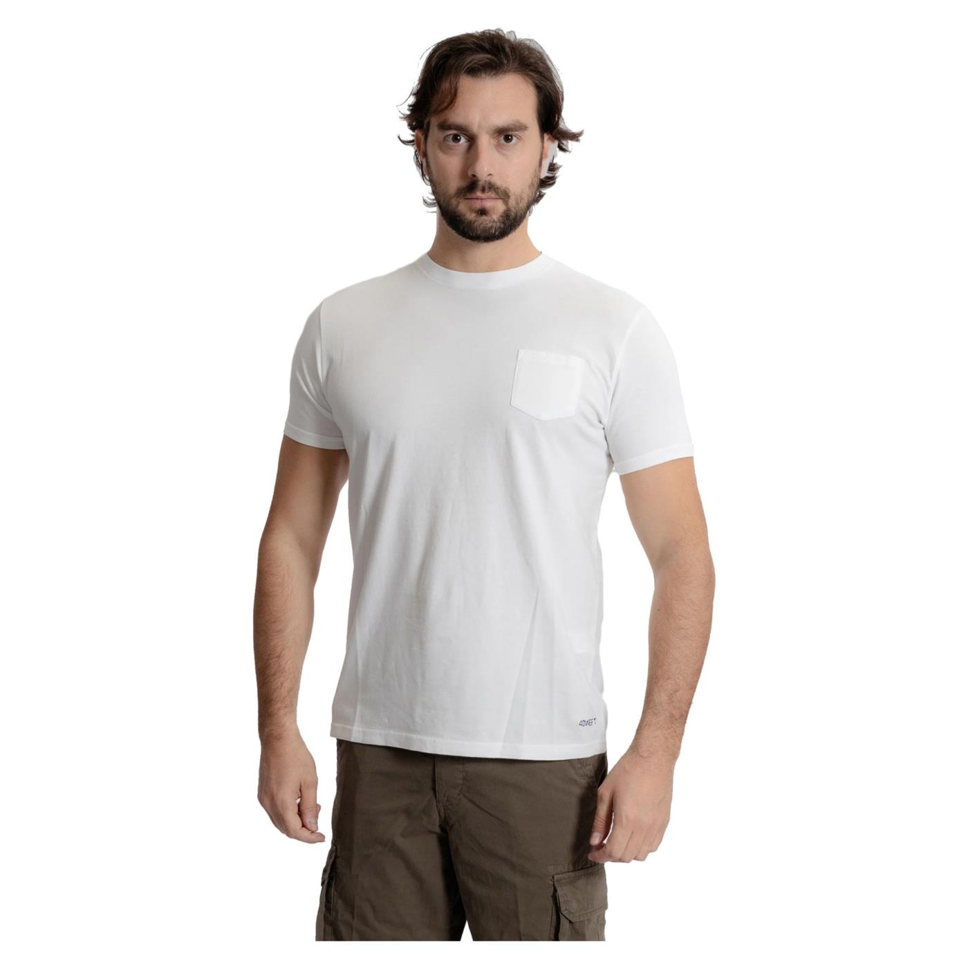 40 WEFT FREDERIC TEE TASCHINO - Bianco - immagine principale
