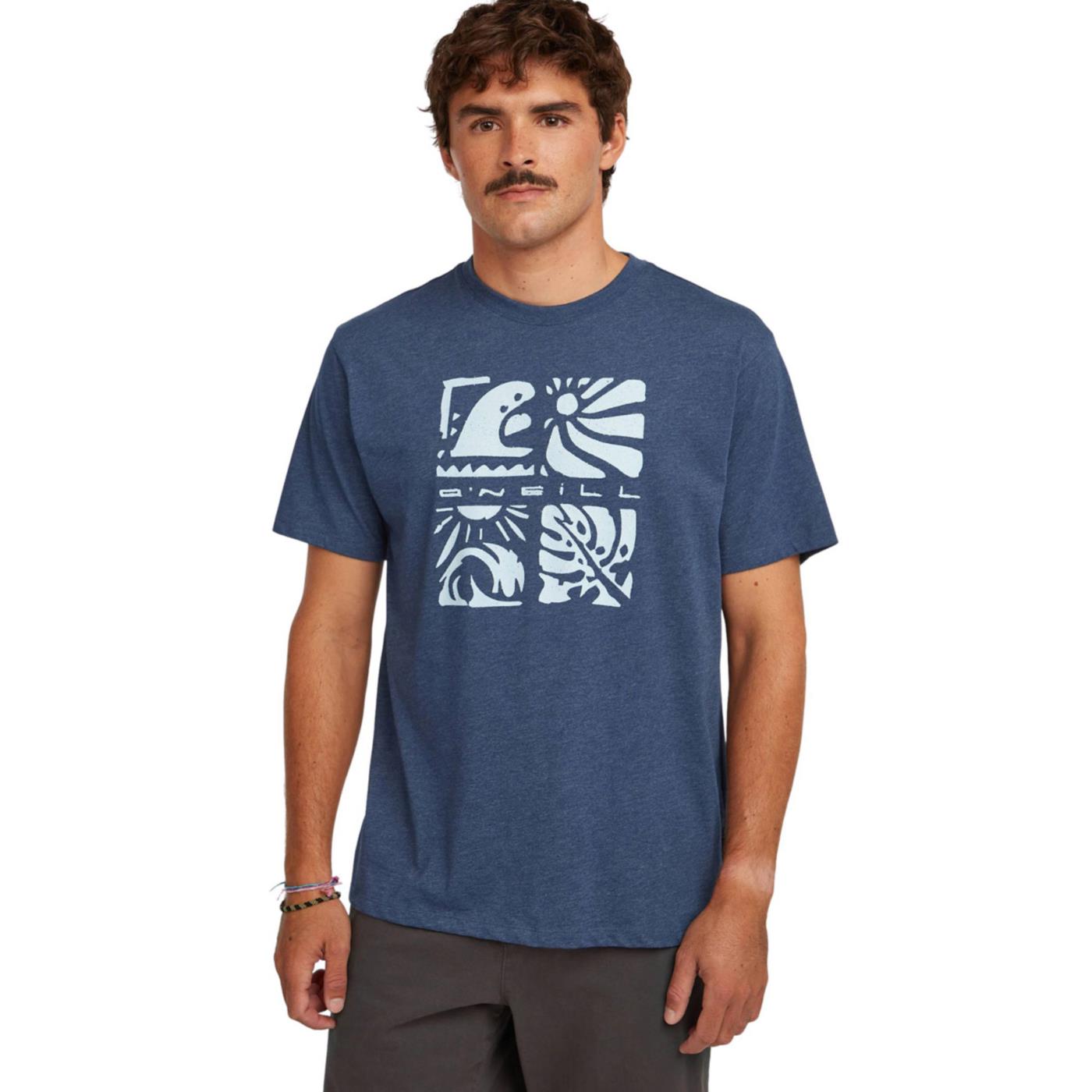 O'NEILL MELANGE FRONT PRINT TEE - immagine principale