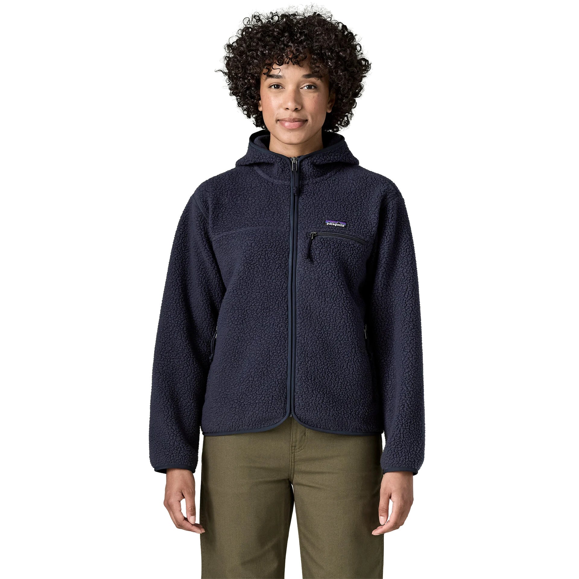 PATAGONIA WOMAN RETRO PILE HOODY - Blu - immagine principale