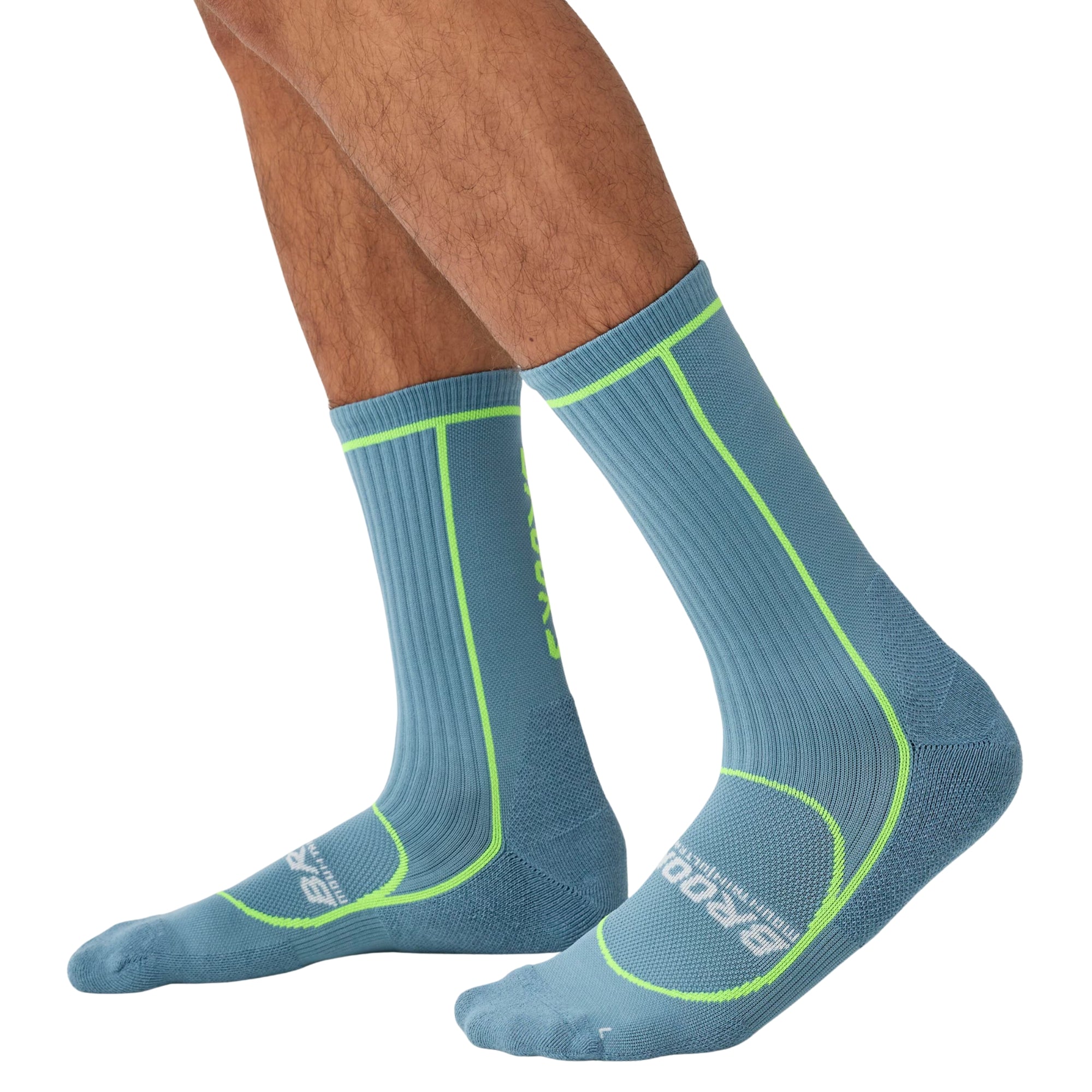 BROOKS CASCADIA CREW SOCKS - Azzurro - immagine principale