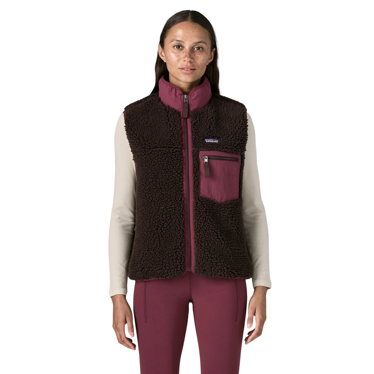 PATAGONIA W CLASSIC RETRO-X VEST - Marrone scuro - immagine principale