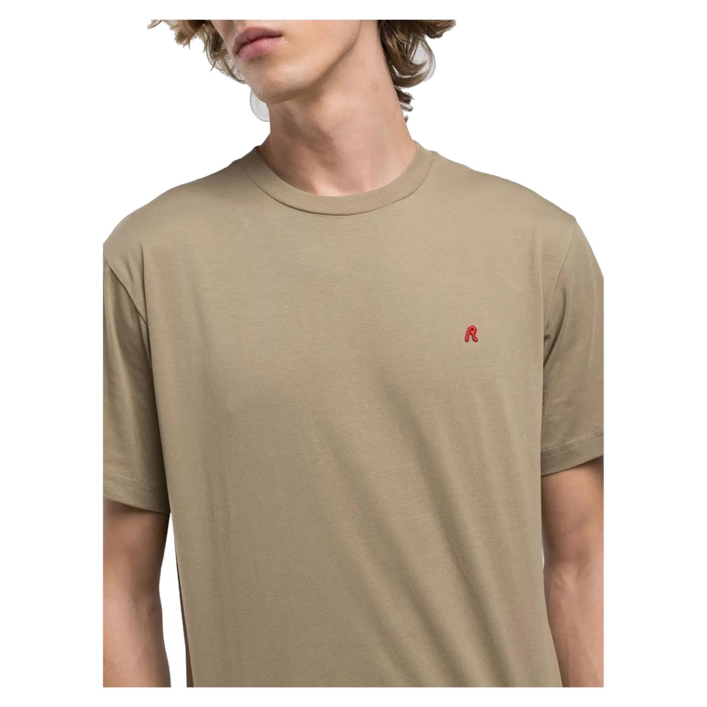 REPLAY TEE JERSEY CON RICAMO