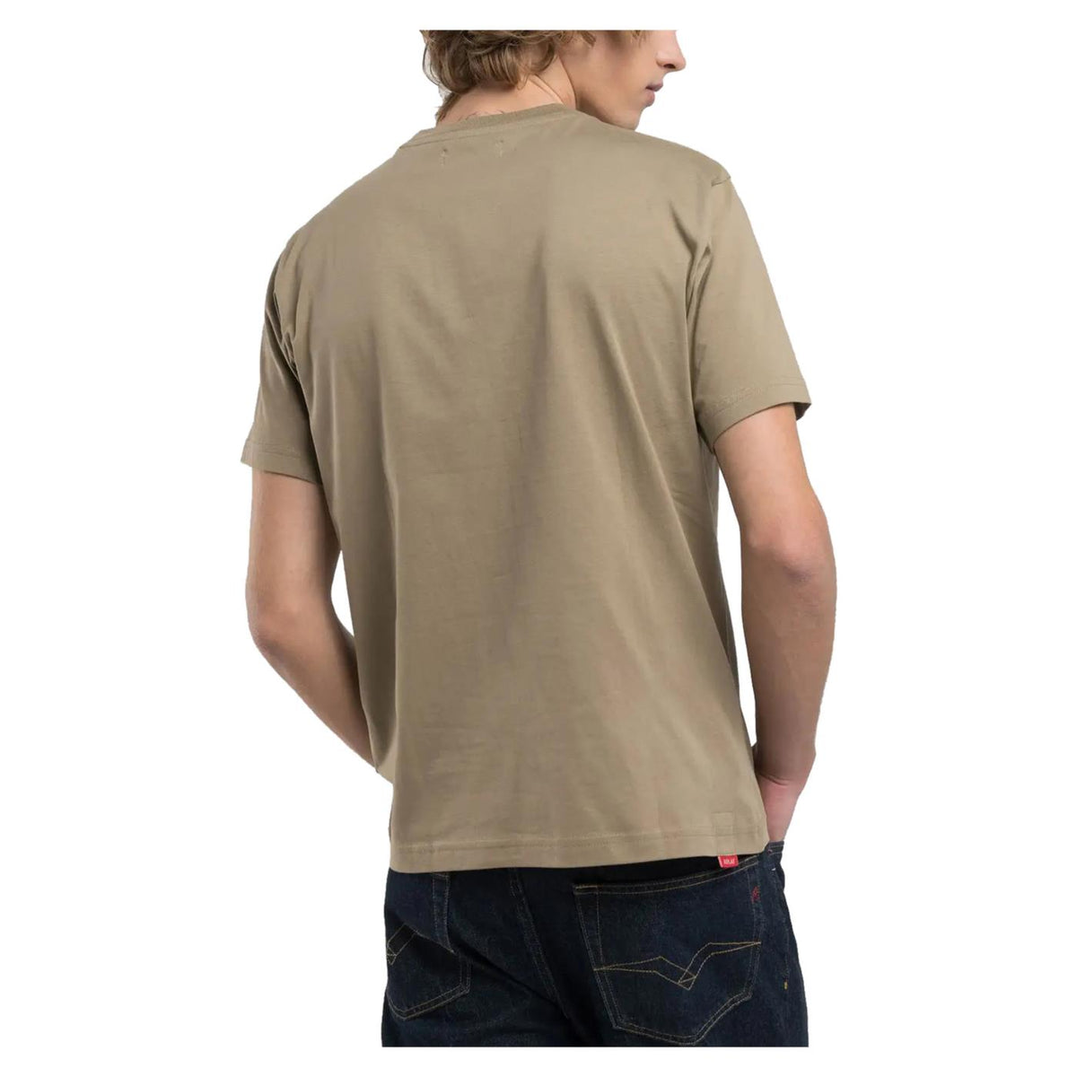 REPLAY TEE JERSEY WITH EMBROIDERY - seconda immagine