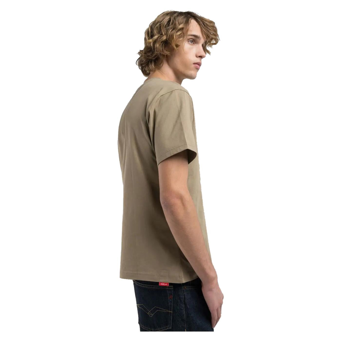 REPLAY TEE JERSEY CON RICAMO