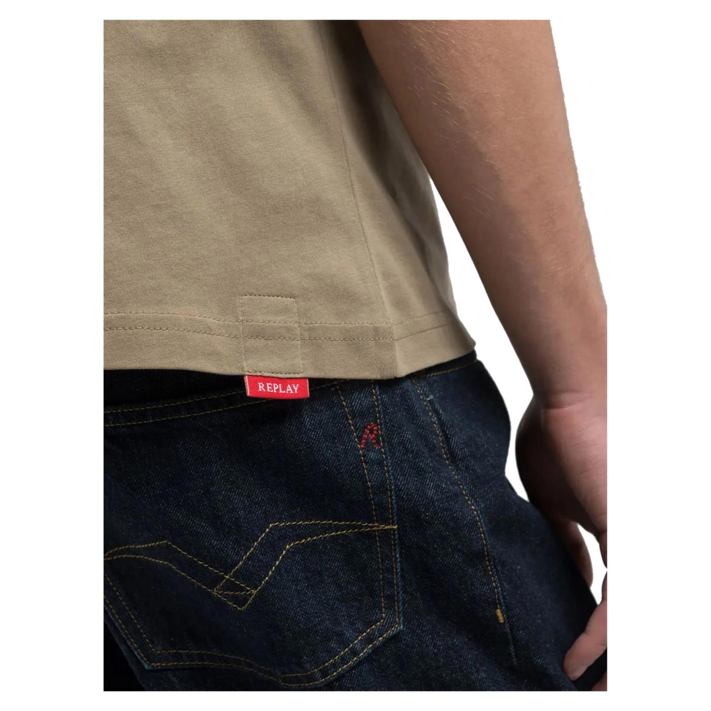 REPLAY TEE JERSEY CON RICAMO