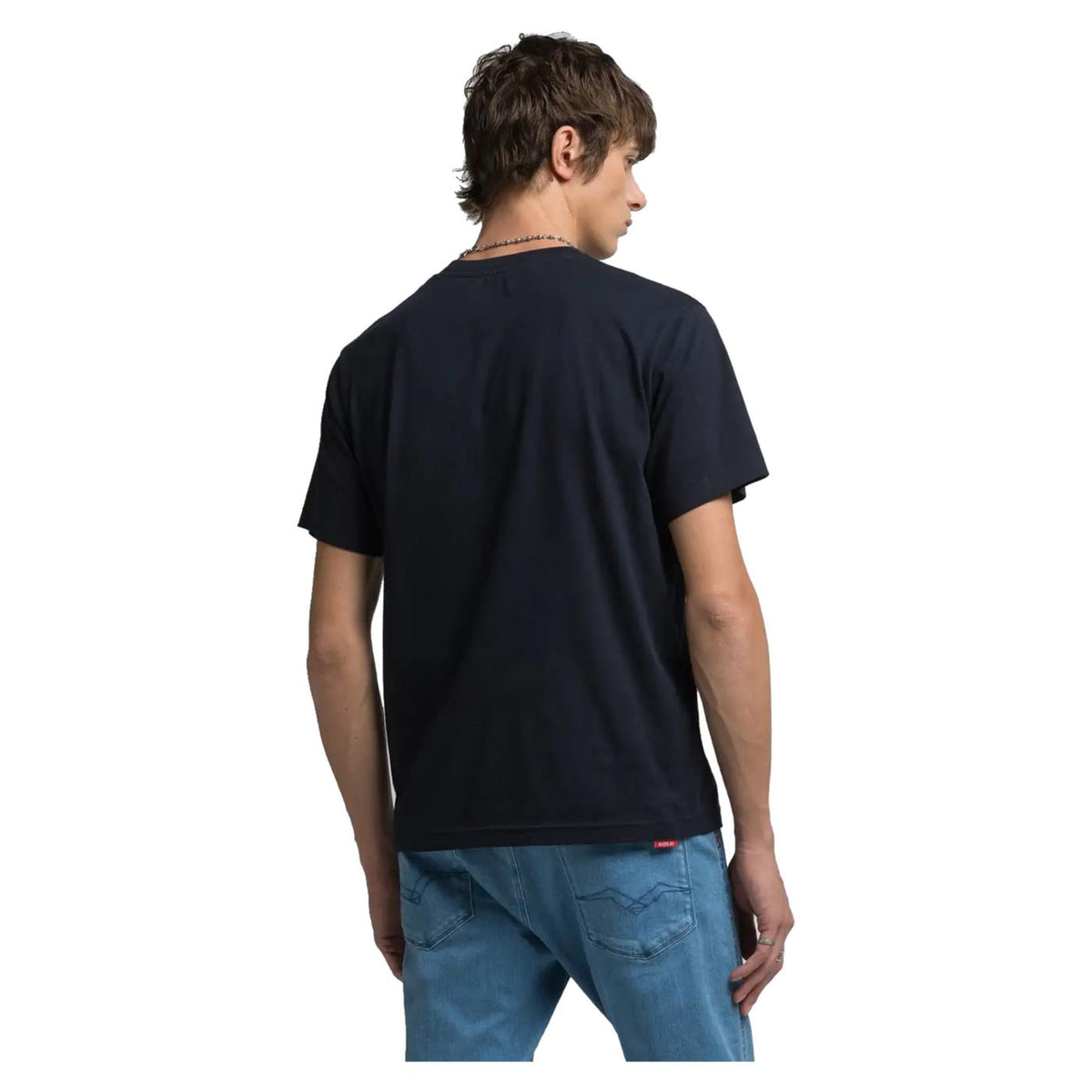 REPLAY TEE JERSEY WITH EMBROIDERY - seconda immagine