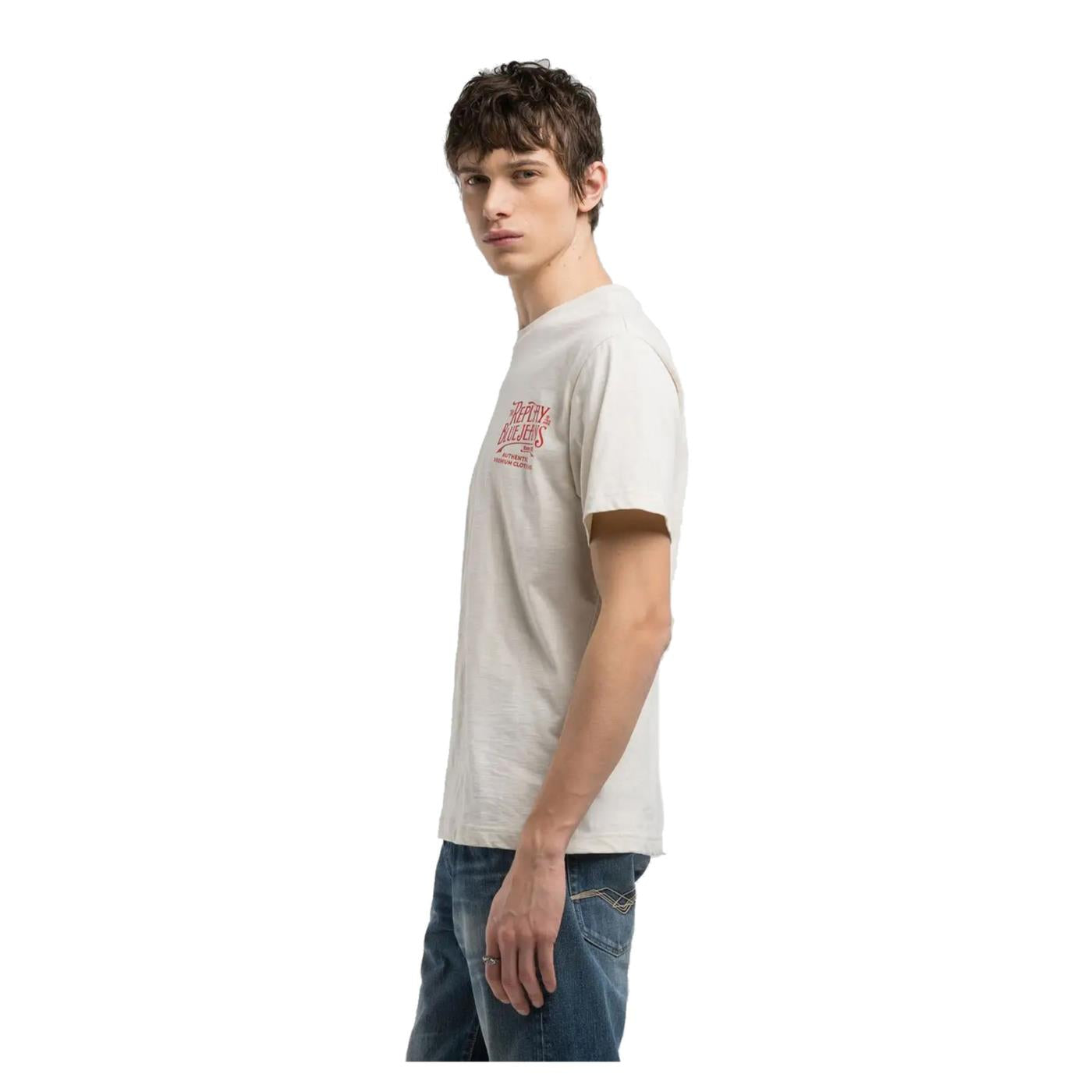 REPLAY TEE JERSEY FIAMMATO