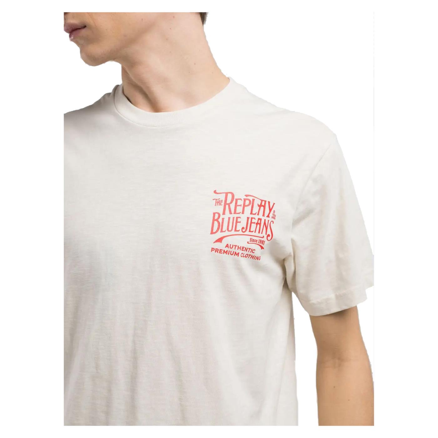REPLAY TEE JERSEY FIAMMATO
