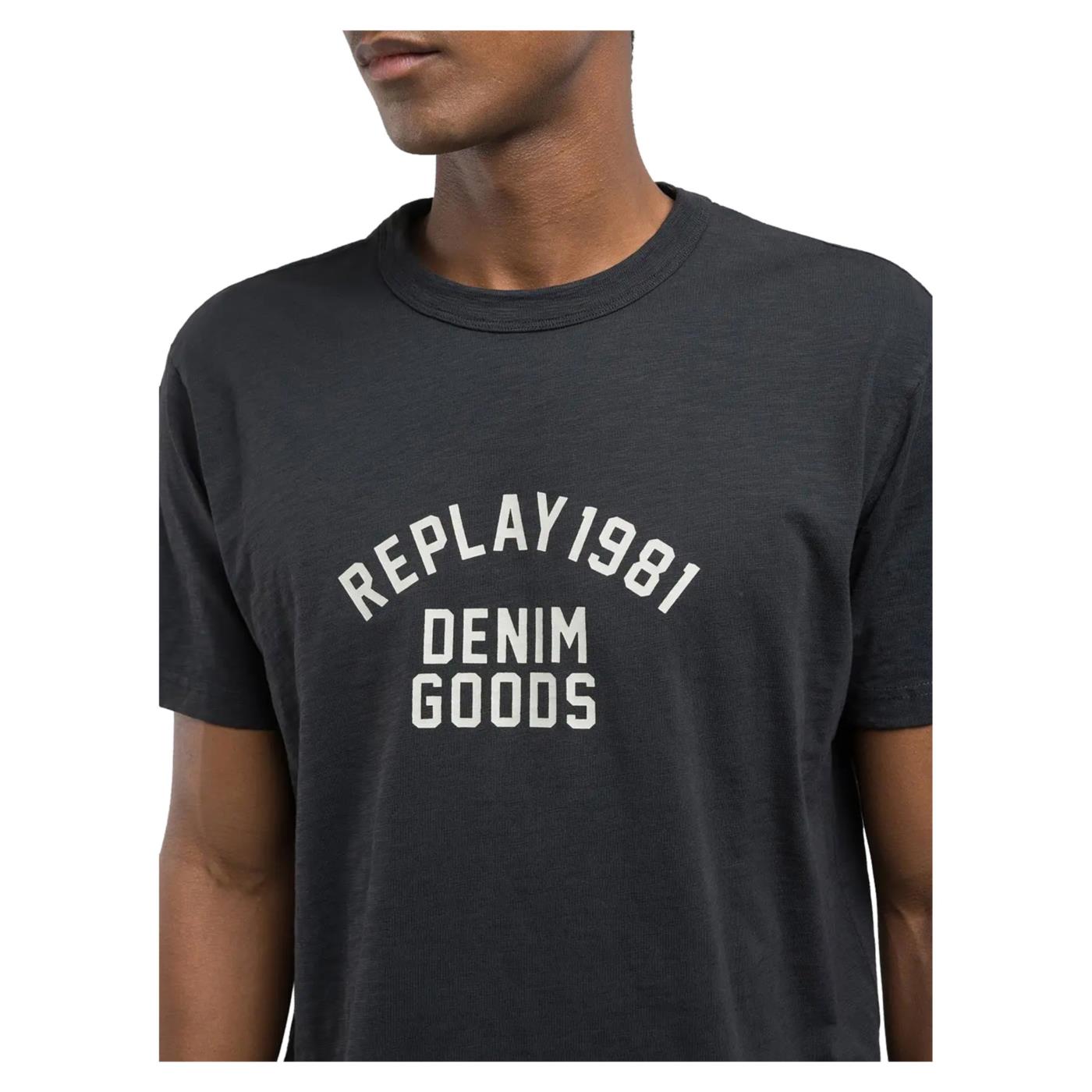 REPLAY TEE JERSEY FIAMMATO