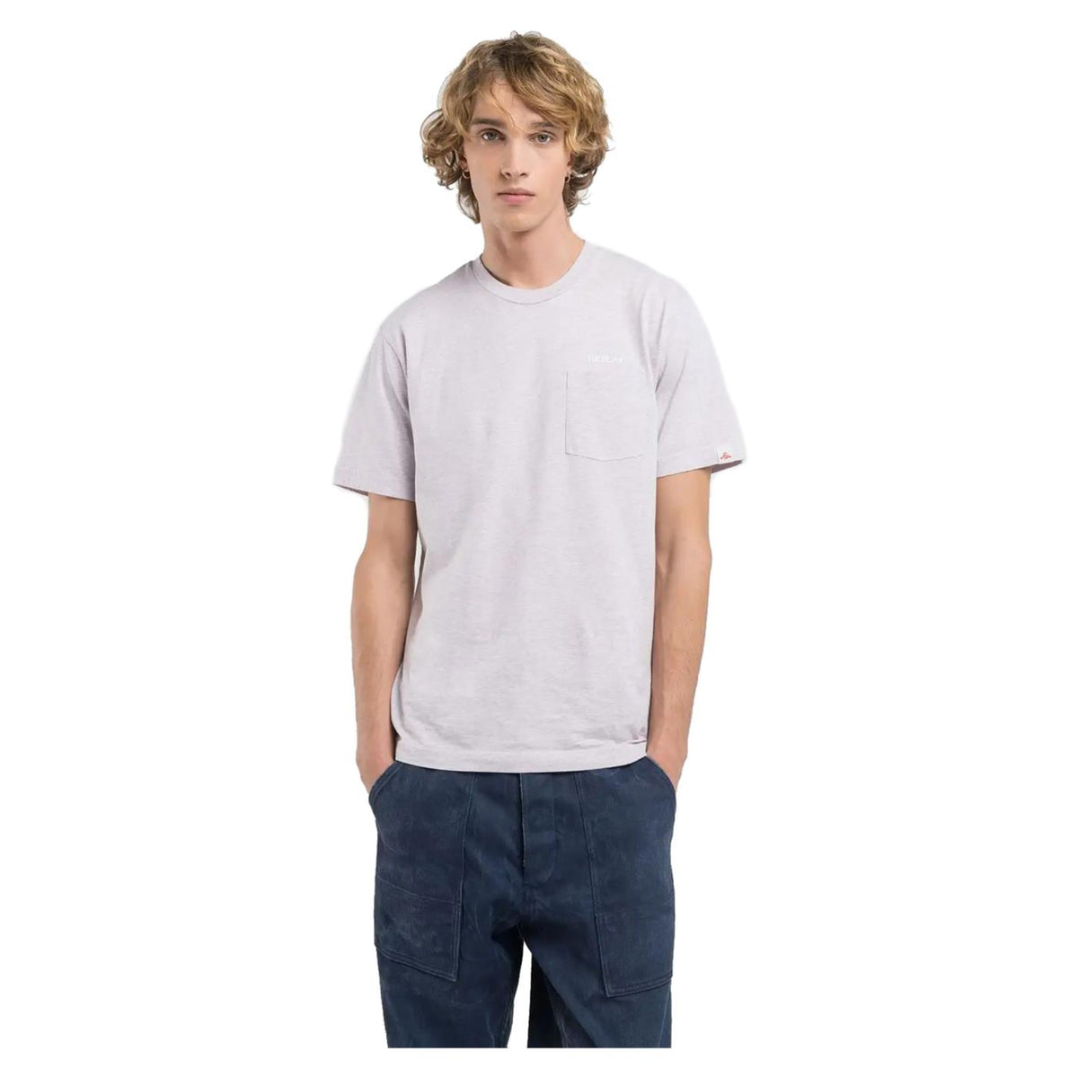 REPLAY REGULAR TEE WITH POCKET