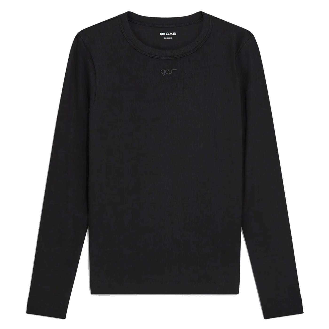 GAS T-SHIRT W HANIS ML - Nero - vista 3