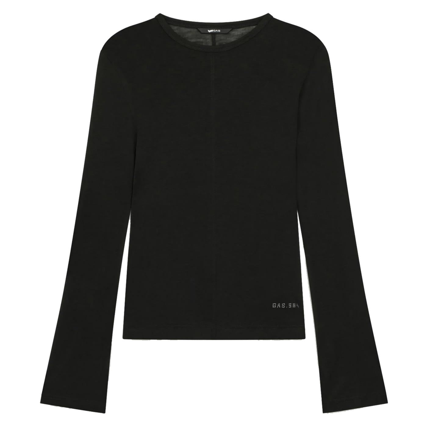 GAS T-SHIRT W TILLYS ML - Nero - vista 2