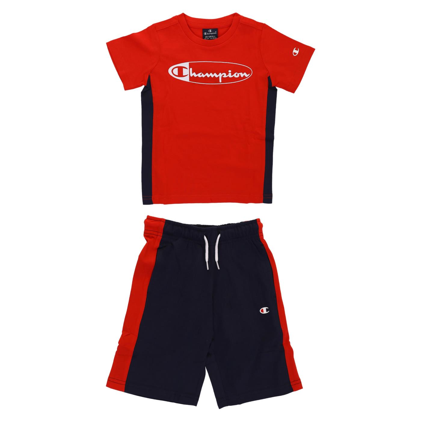 CHAMPION JR SET T-SHIRT+SHORTS