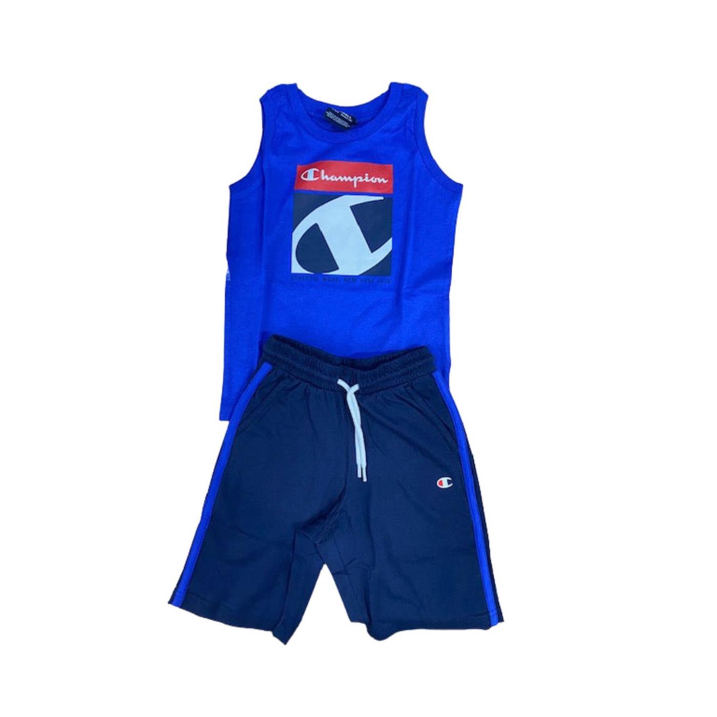 CHAMPION JR SET T-SHIRT+SHORTS