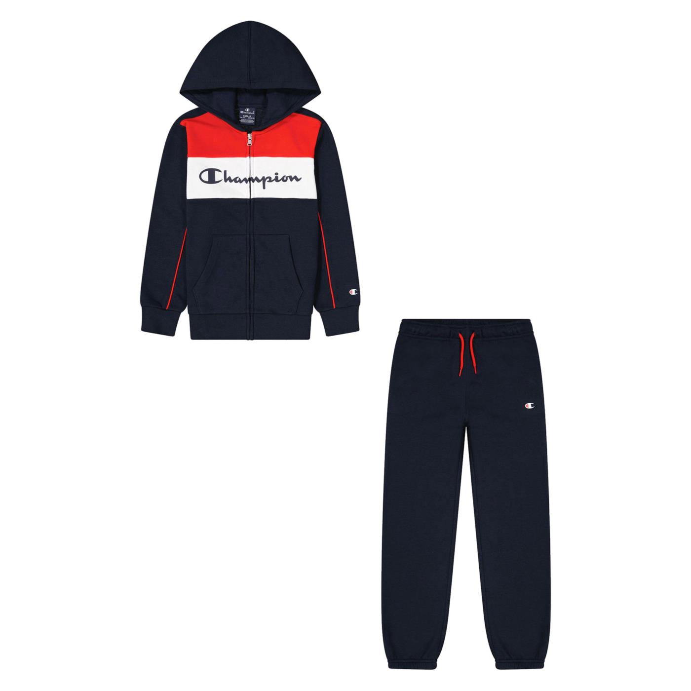 CHAMPION JR HOODED FULL ZIP SUIT