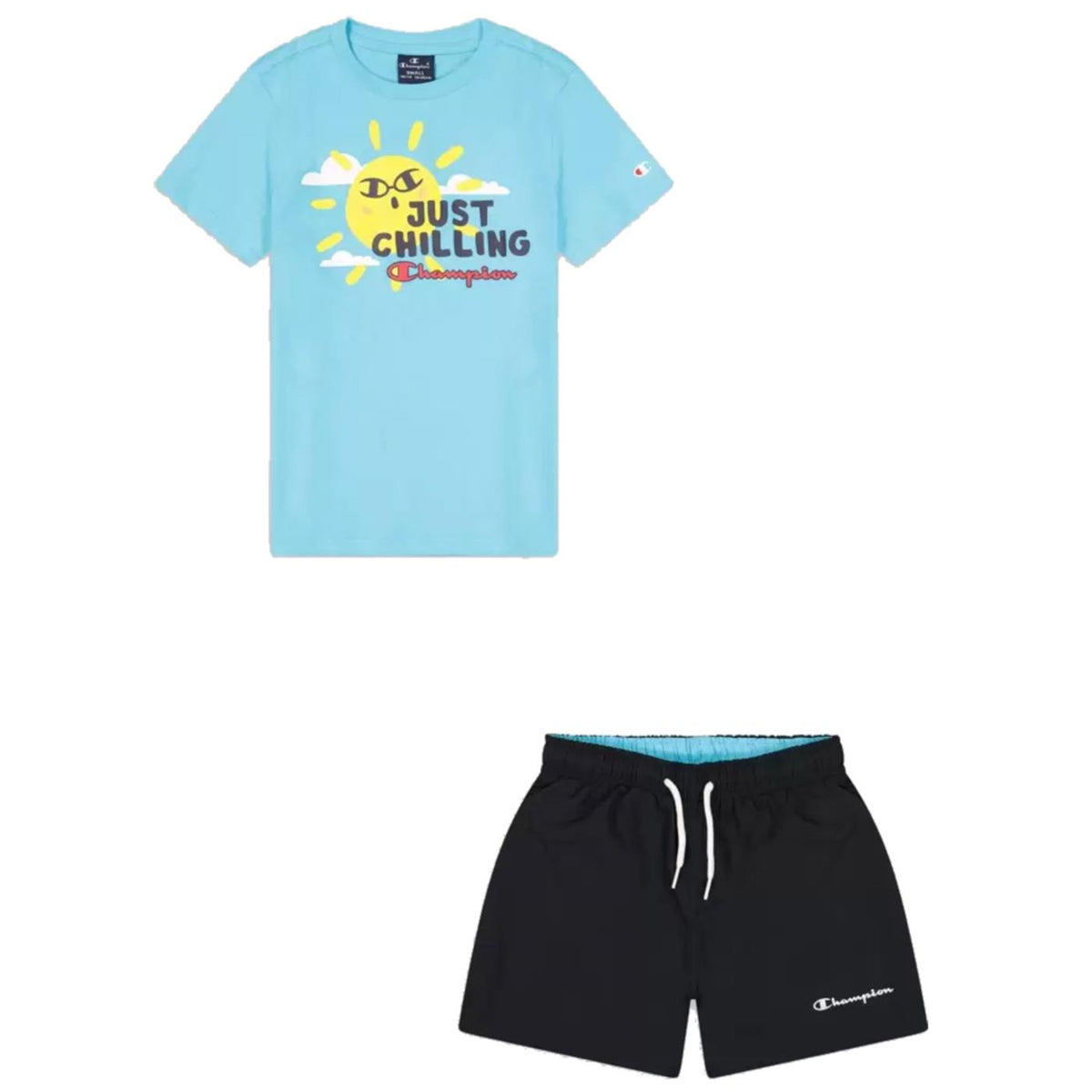 CHAMPION JR SET T-SHIRT+SHORTS