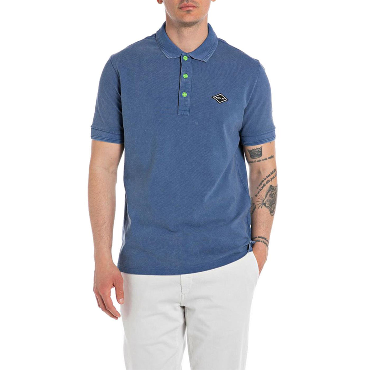 REPLAY MEN'S SHORT-SLEEVE POLO SHIRT