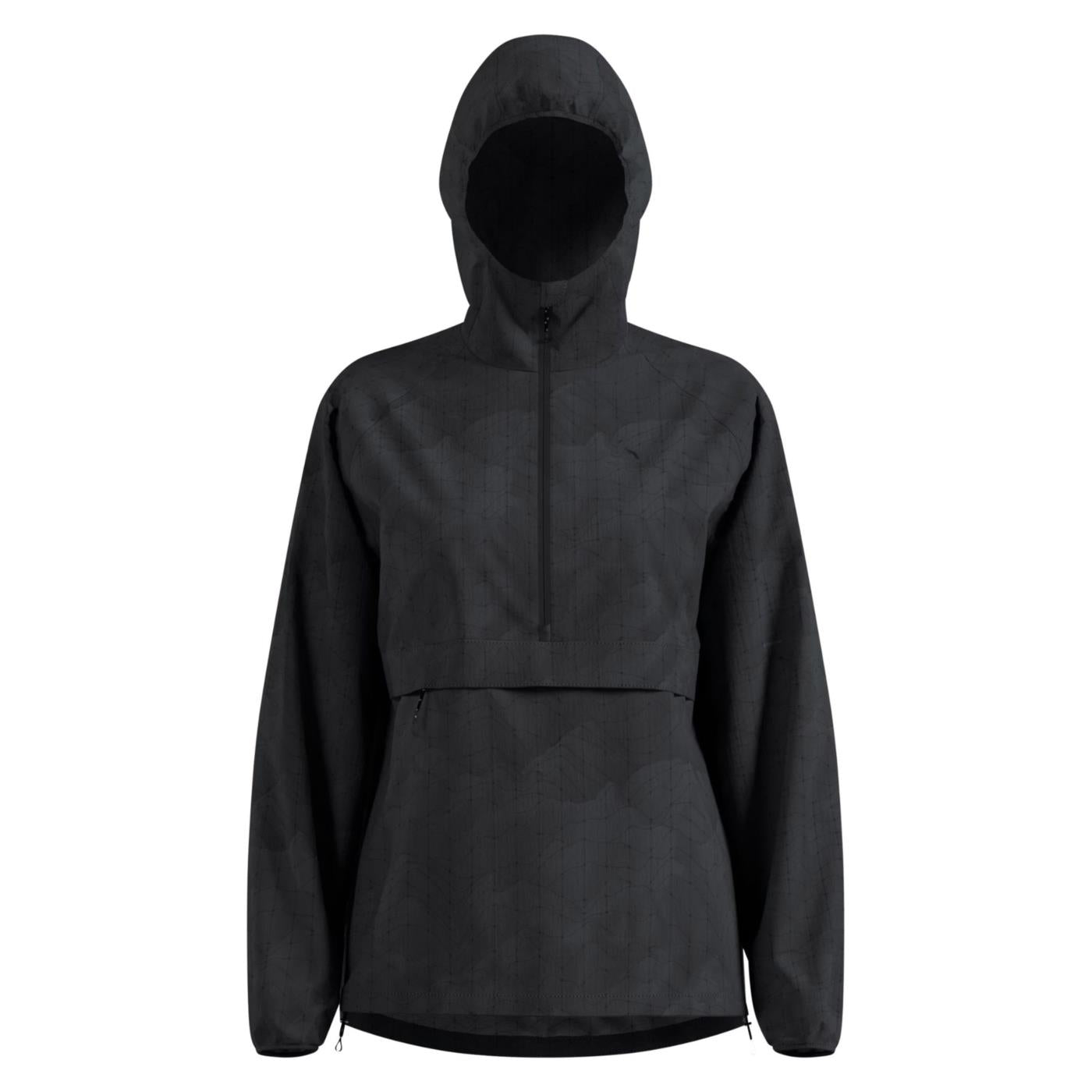 ODLO W ZEROWEIGHT PRINT JACKET - C1-nero - vista 3