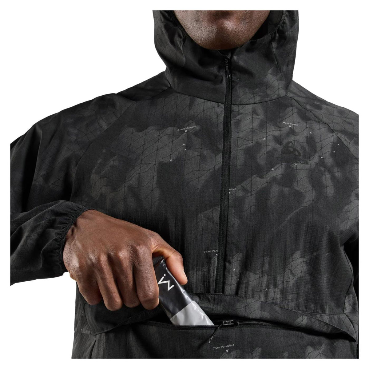 ODLO ZEROWEIGHT PRINT JACKET - seconda immagine