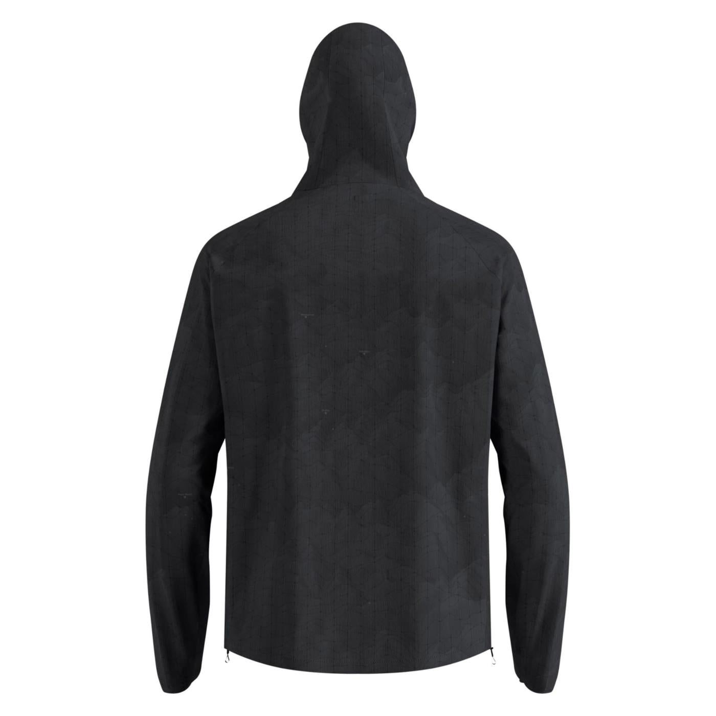 ODLO ZEROWEIGHT PRINT JACKET - C1-nero - vista 4