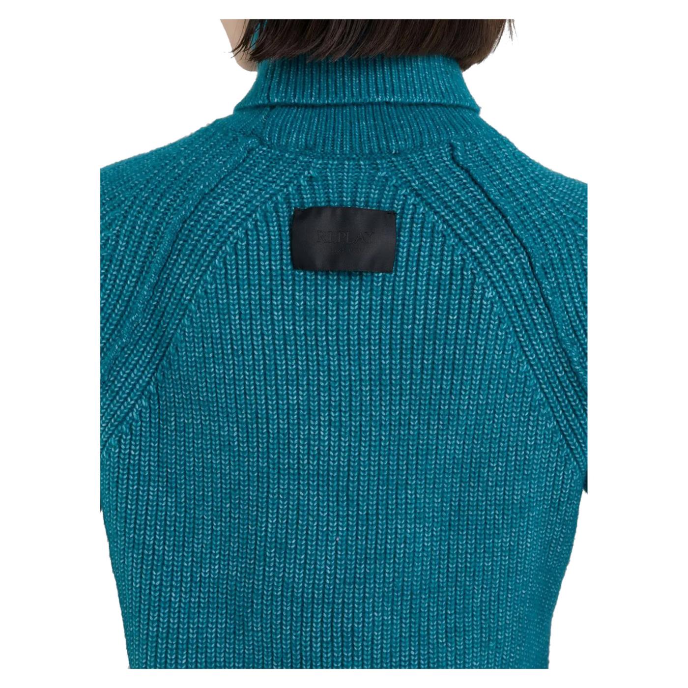 REPLAY MAGLIA DONNA COLLO ALTO