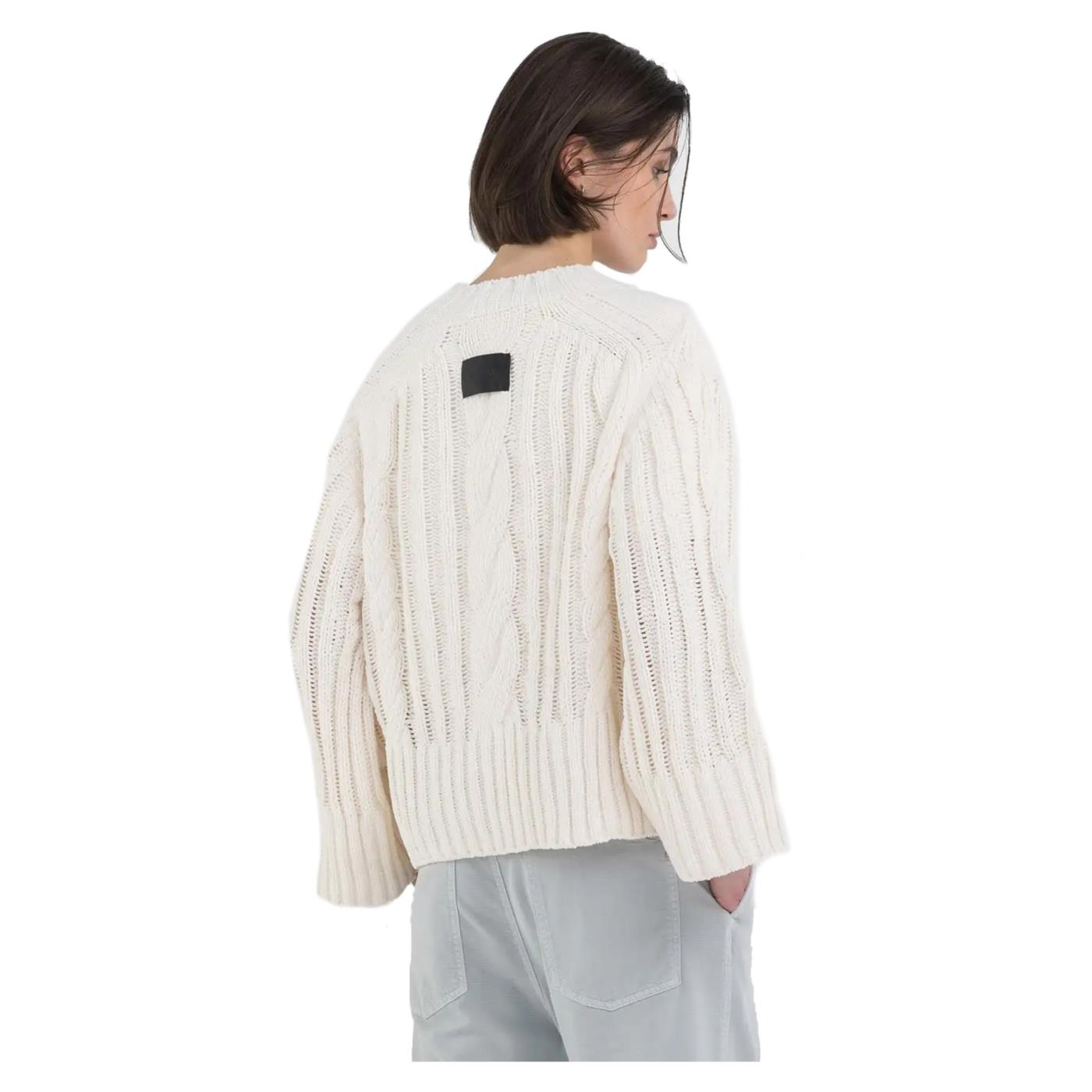 REPLAY MAGLIONE CROPPED TRECCE