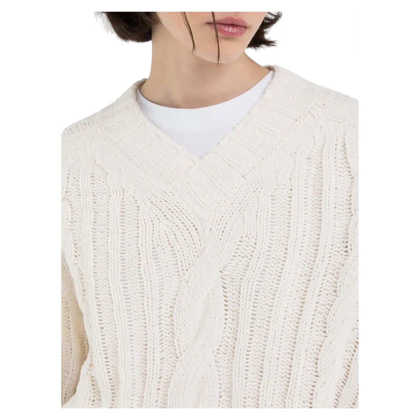 REPLAY MAGLIONE CROPPED TRECCE