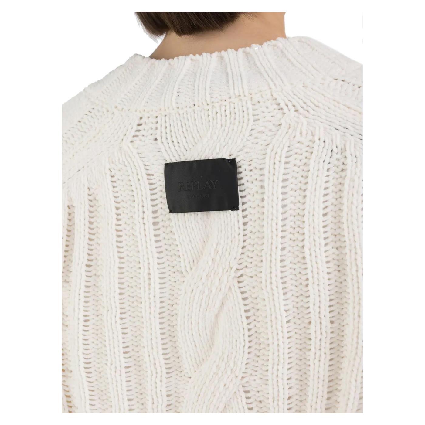 REPLAY MAGLIONE CROPPED TRECCE