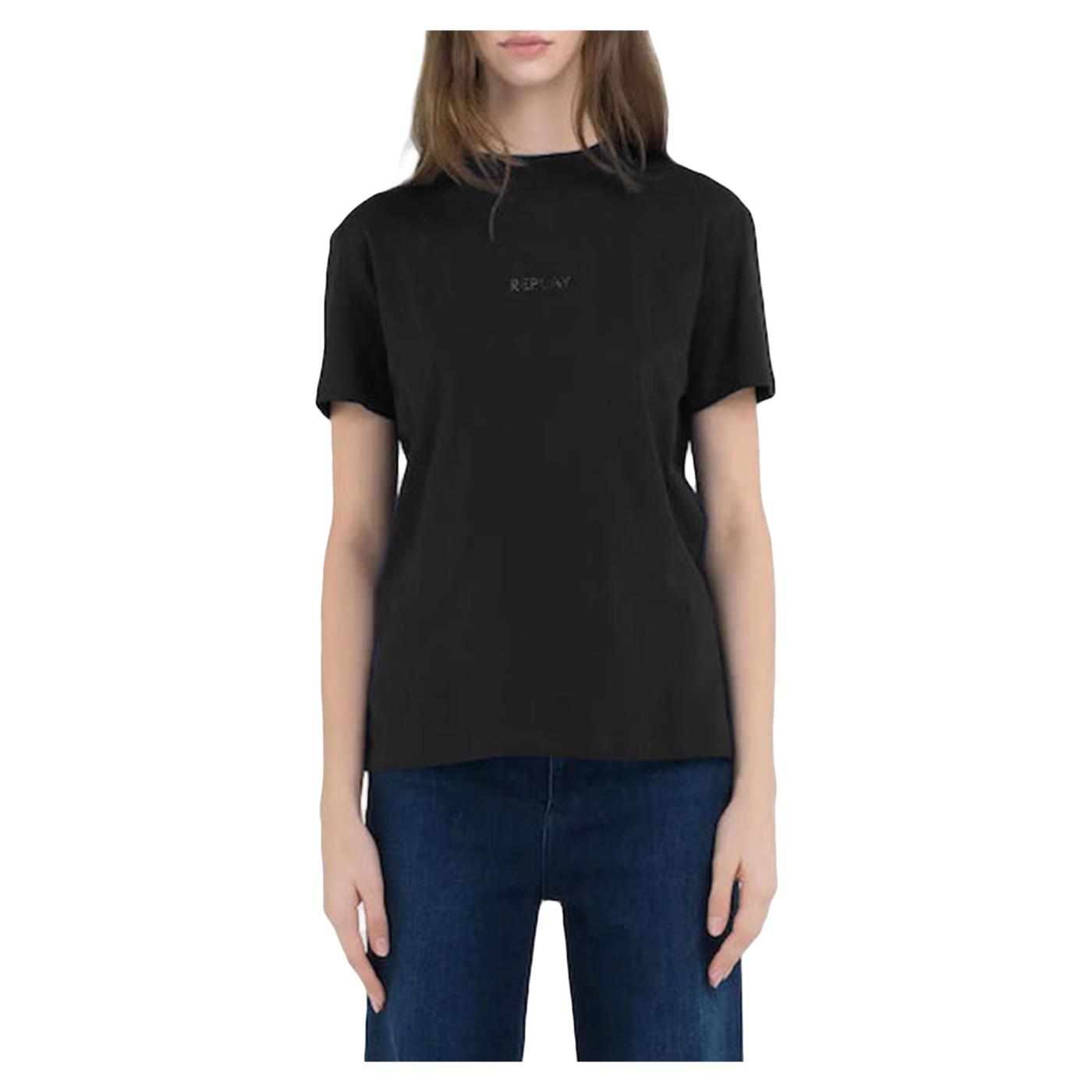 REPLAY TEE REGULAR FIT GLITTER