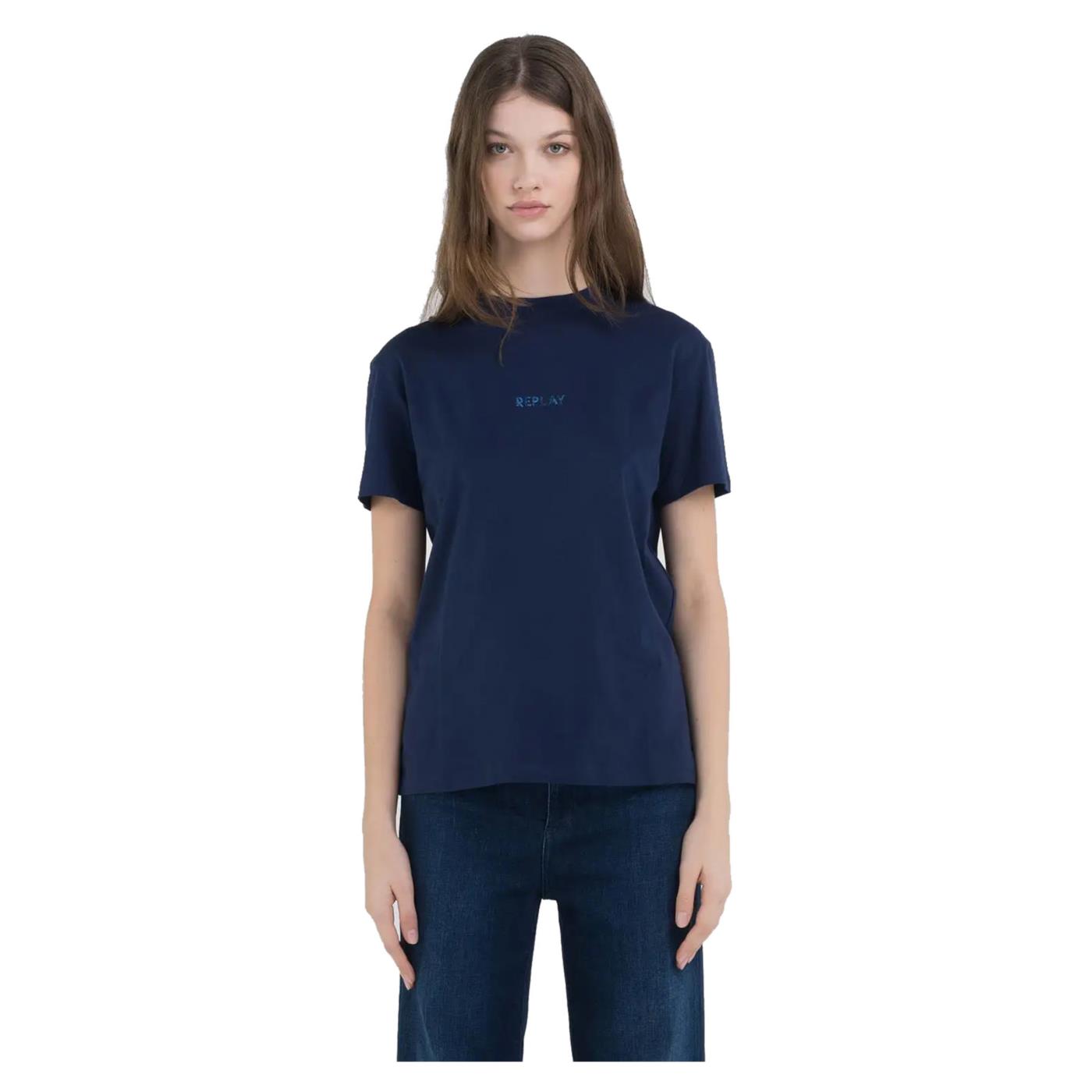 REPLAY TEE REGULAR FIT GLITTER