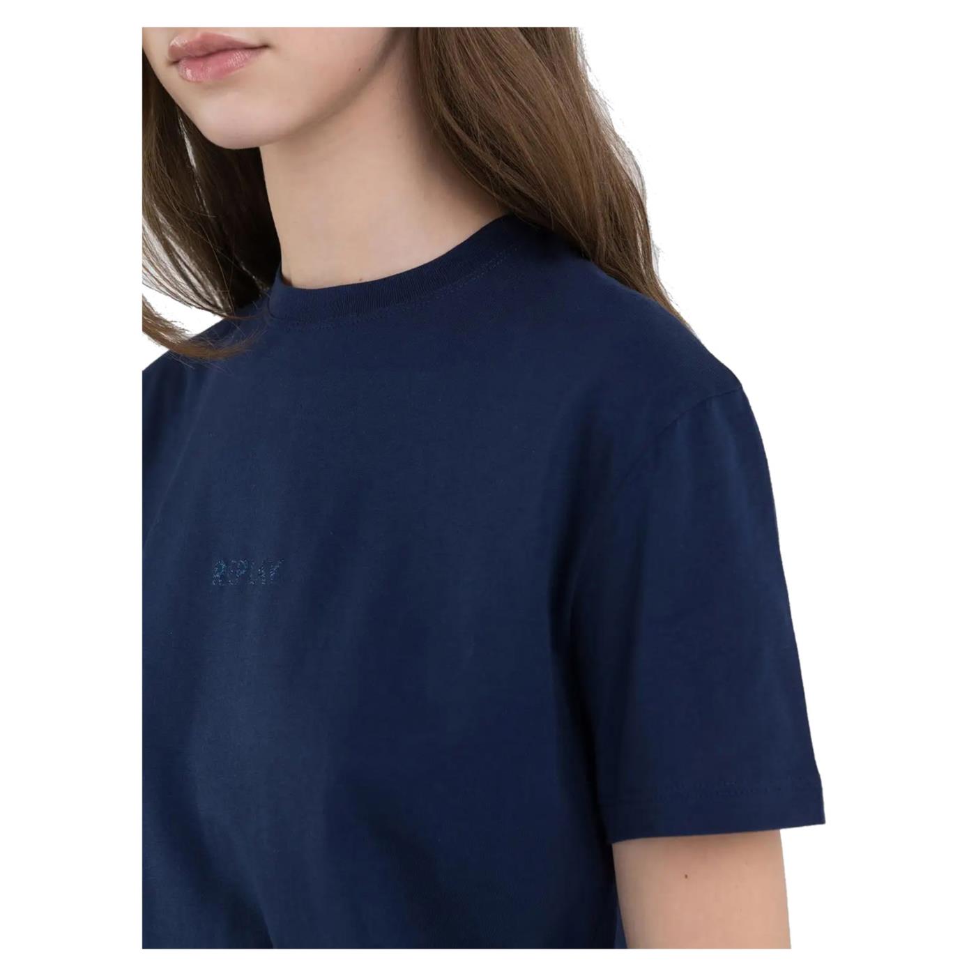 REPLAY TEE REGULAR FIT GLITTER