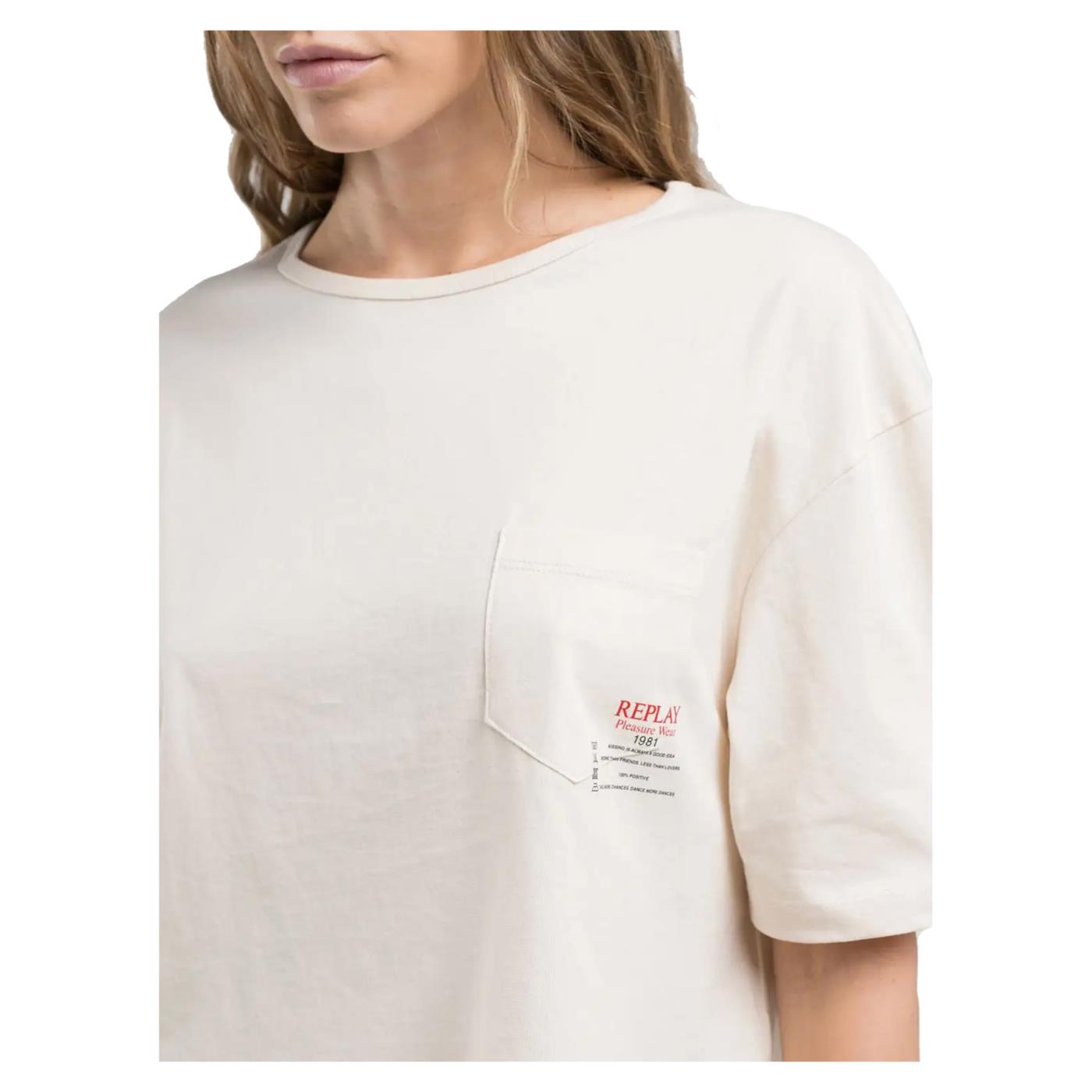 REPLAY W TEE CROPPED TASCHINO