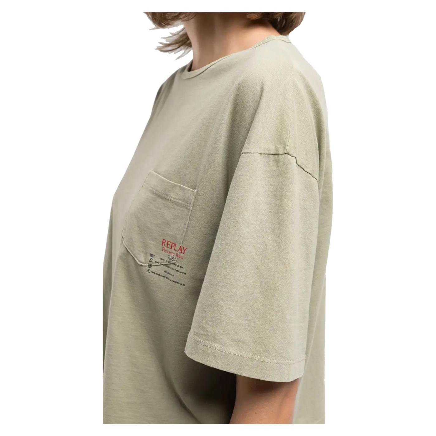 REPLAY W TEE CROPPED TASCHINO