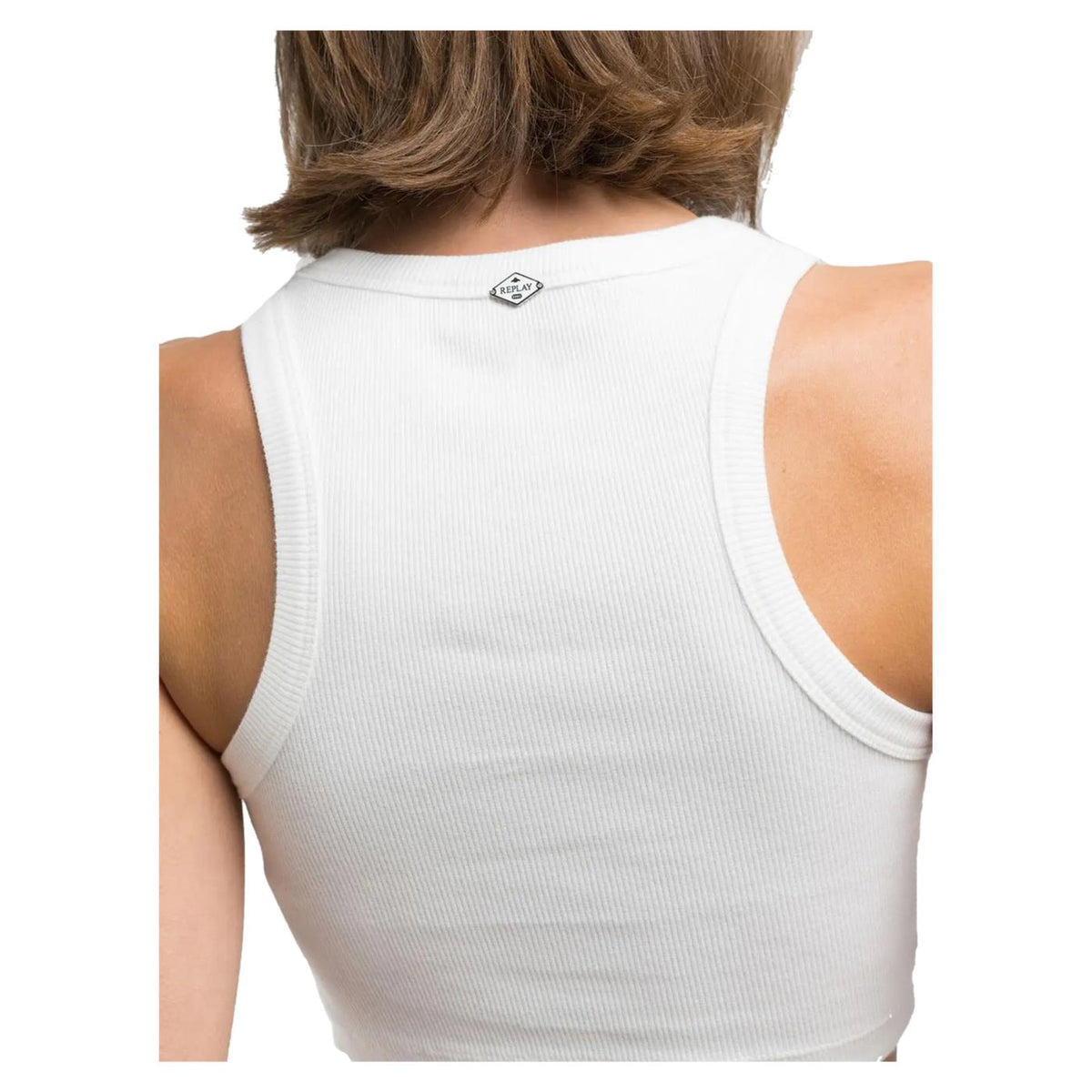 REPLAY SKINNY FIT COTTON TANK TOP - seconda immagine