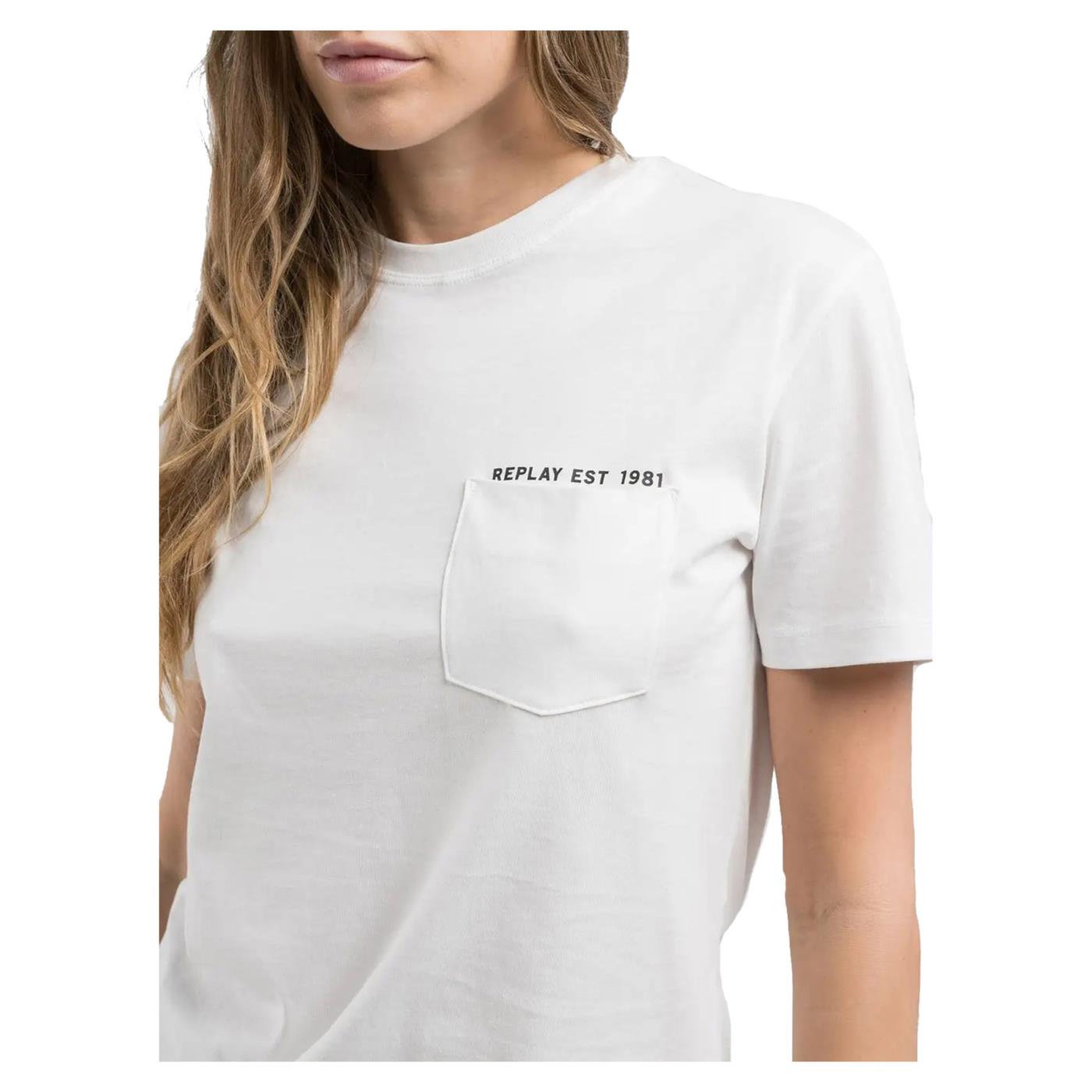 REPLAY TEE REGULAR FIT TASCHINO