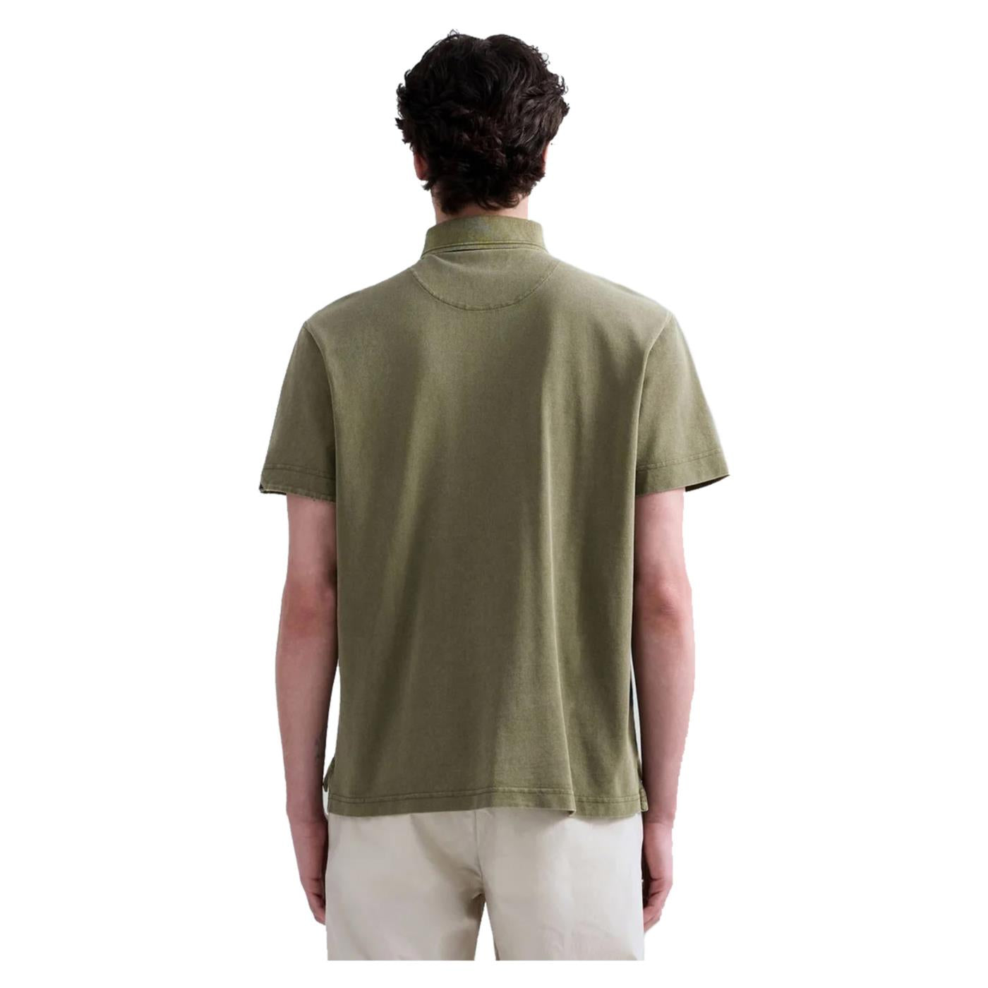 REPLAY POLO MC UOMO CON RICAMO - Militare - vista 2
