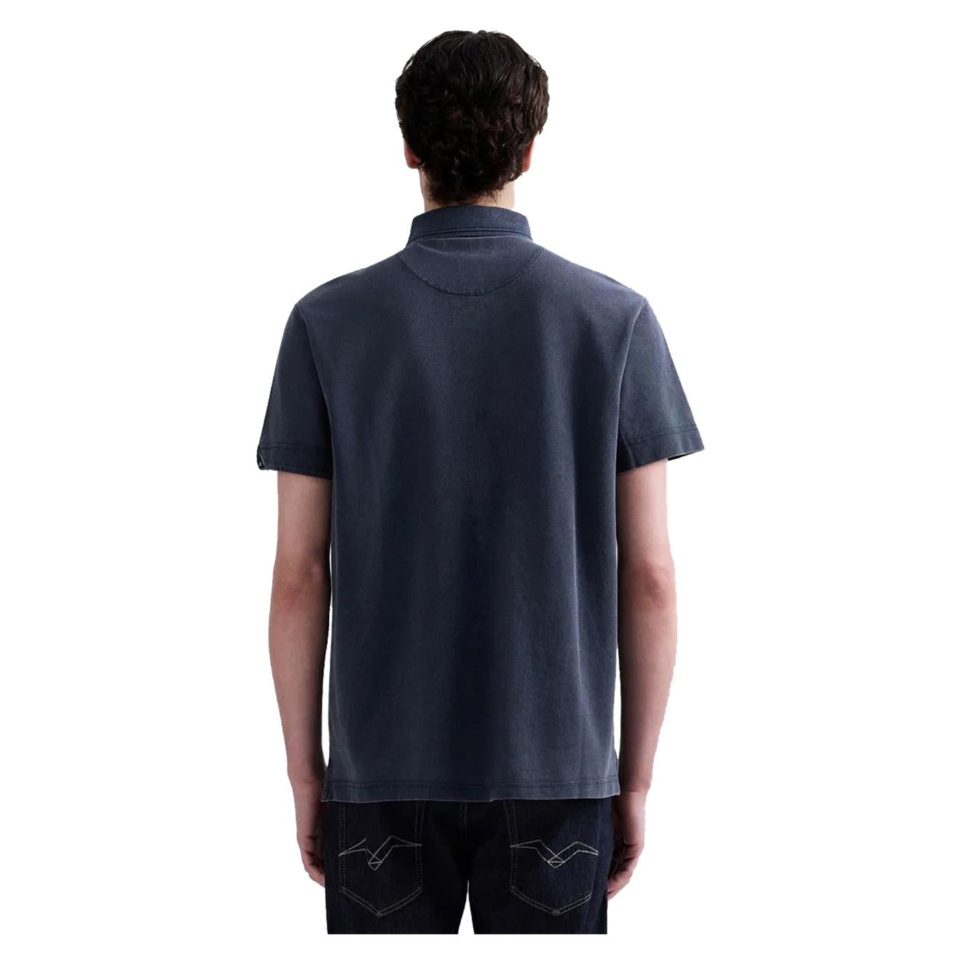REPLAY POLO MC UOMO CON RICAMO - Grigio scuro - vista 2