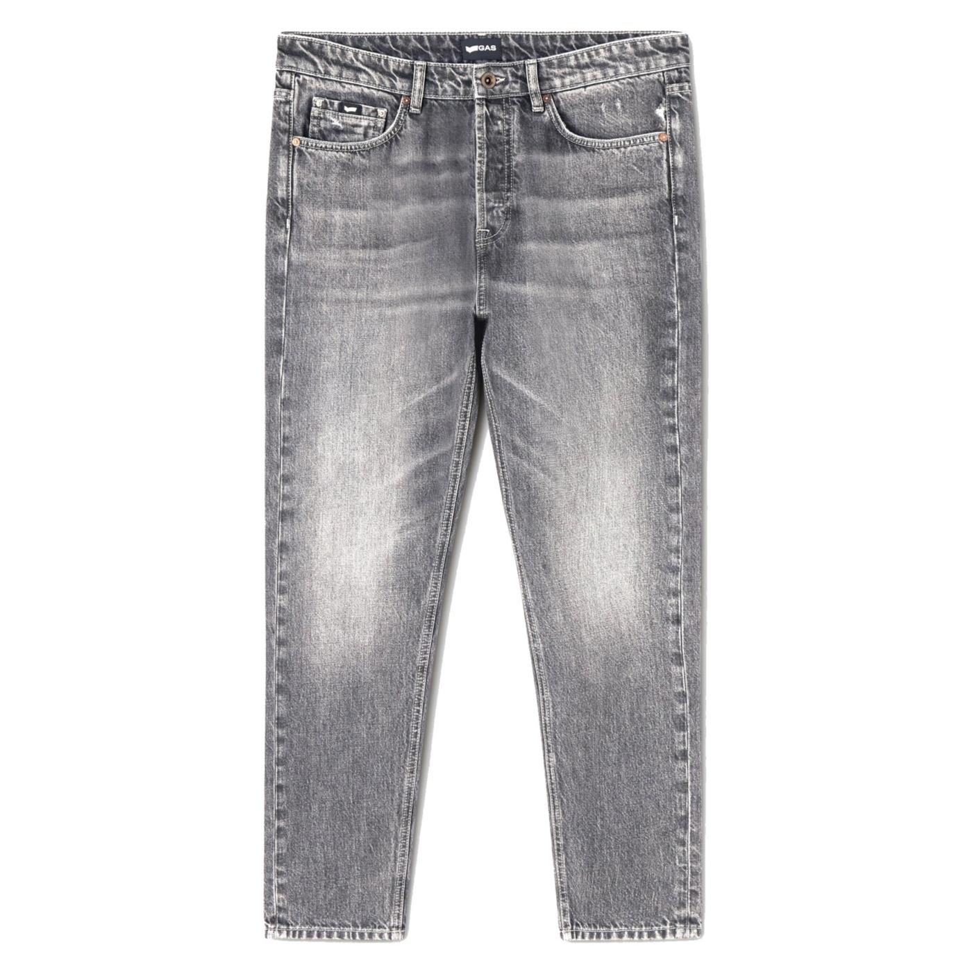 GAS TORN REAL BLACK DENIM