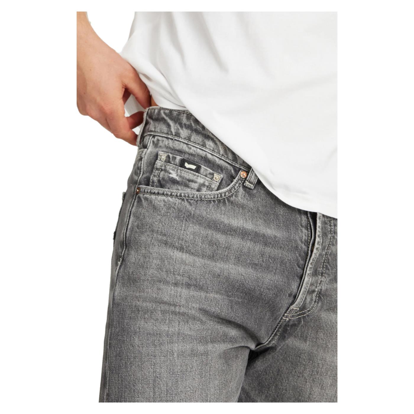 GAS TORN REAL BLACK DENIM