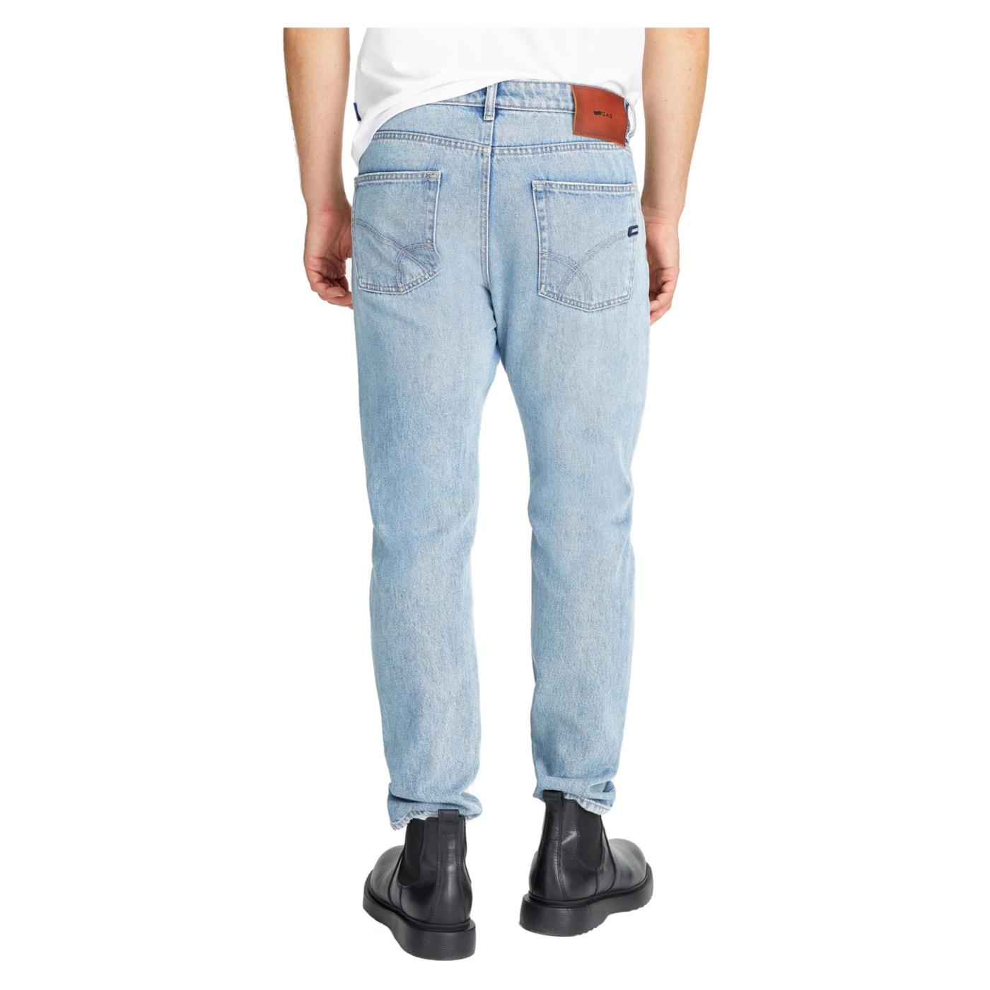 GAS TORN REAL BLUE DENIM
