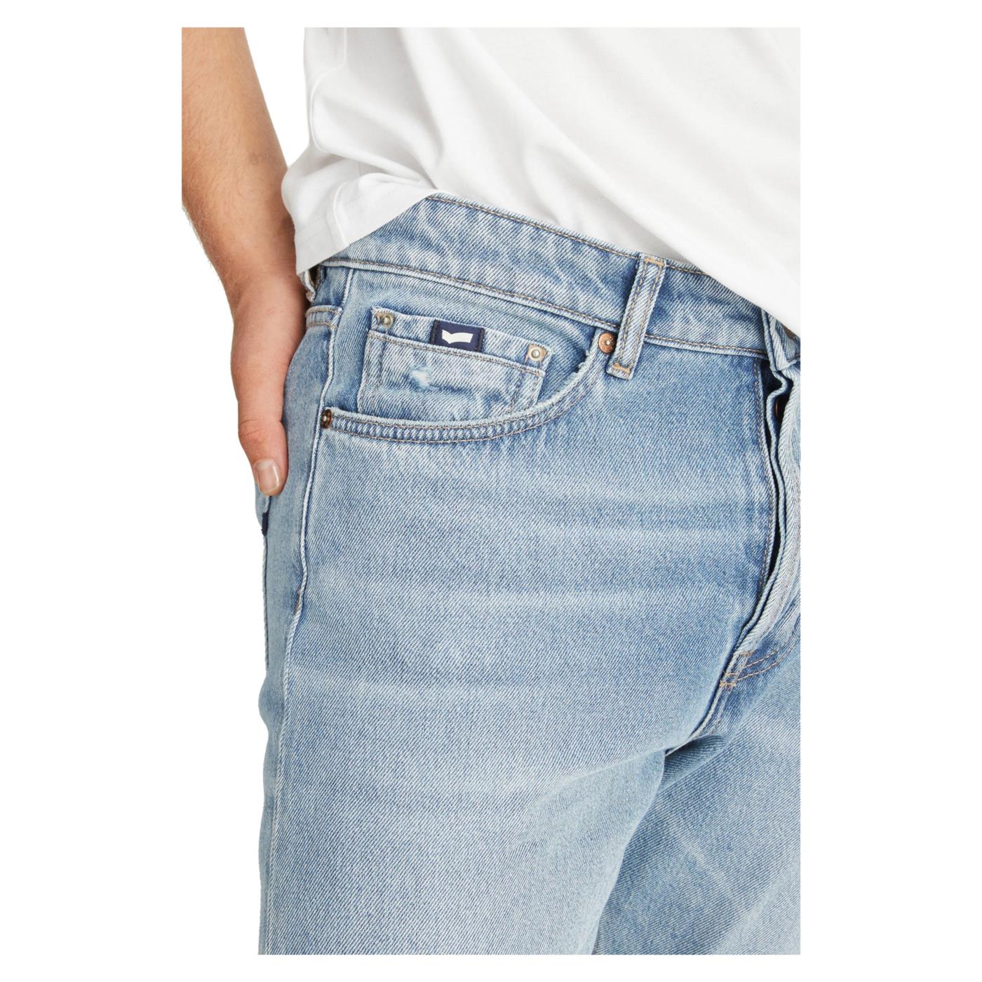 GAS TORN REAL BLUE DENIM