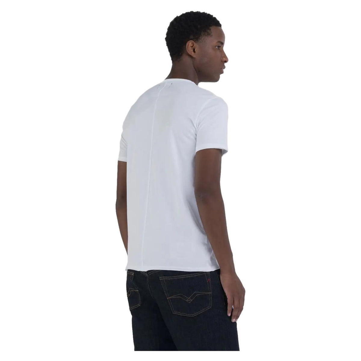 REPLAY CREW NECK COTTON T-SHIRT - seconda immagine