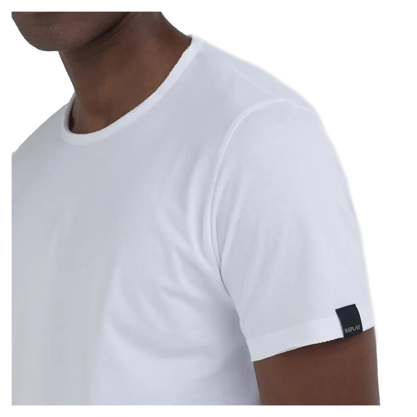 REPLAY T-SHIRT GIROCOLLO COTONE