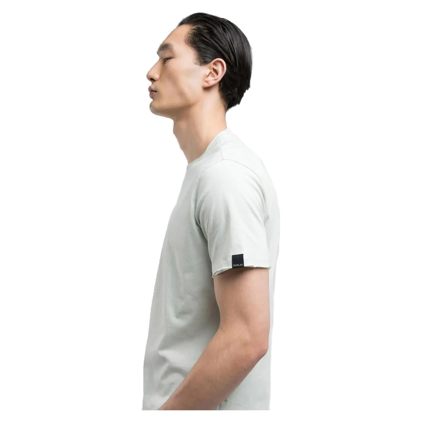 REPLAY T-SHIRT GIROCOLLO COTONE