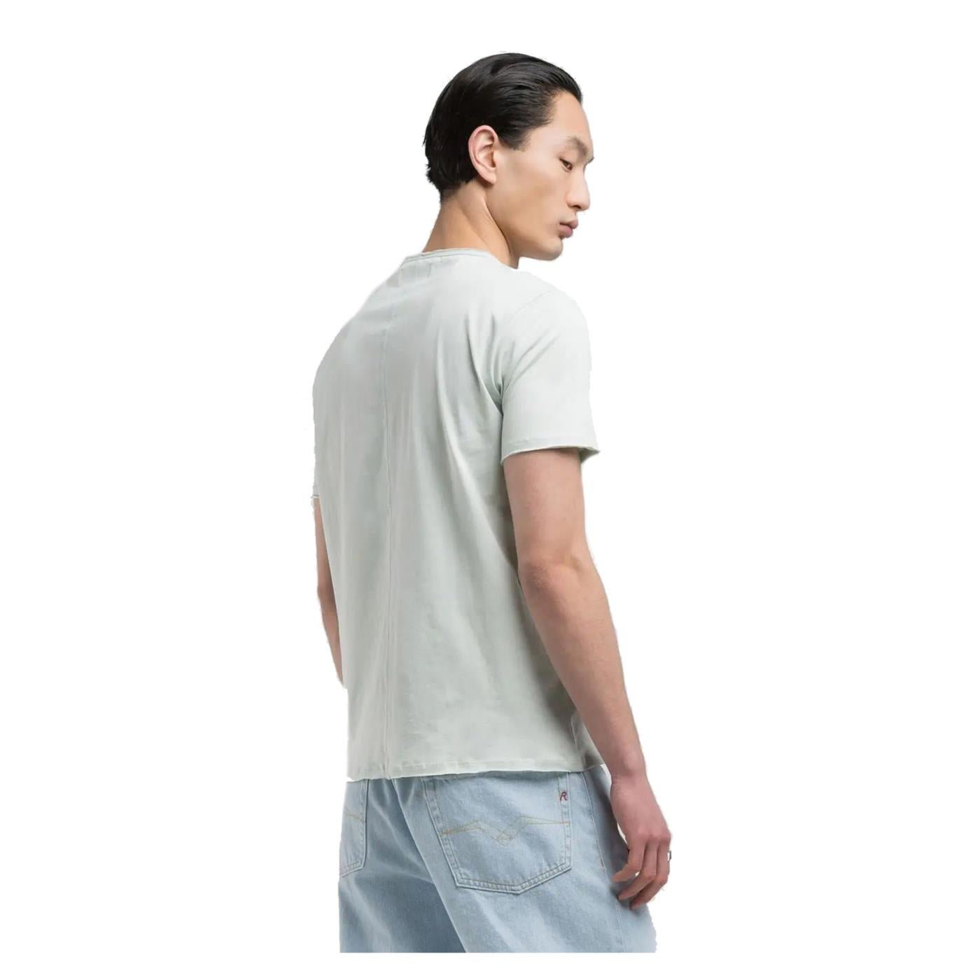 REPLAY T-SHIRT GIROCOLLO COTONE