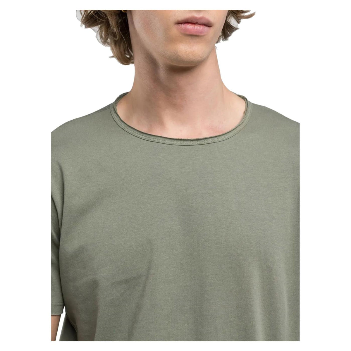 REPLAY CREW NECK COTTON T-SHIRT - seconda immagine