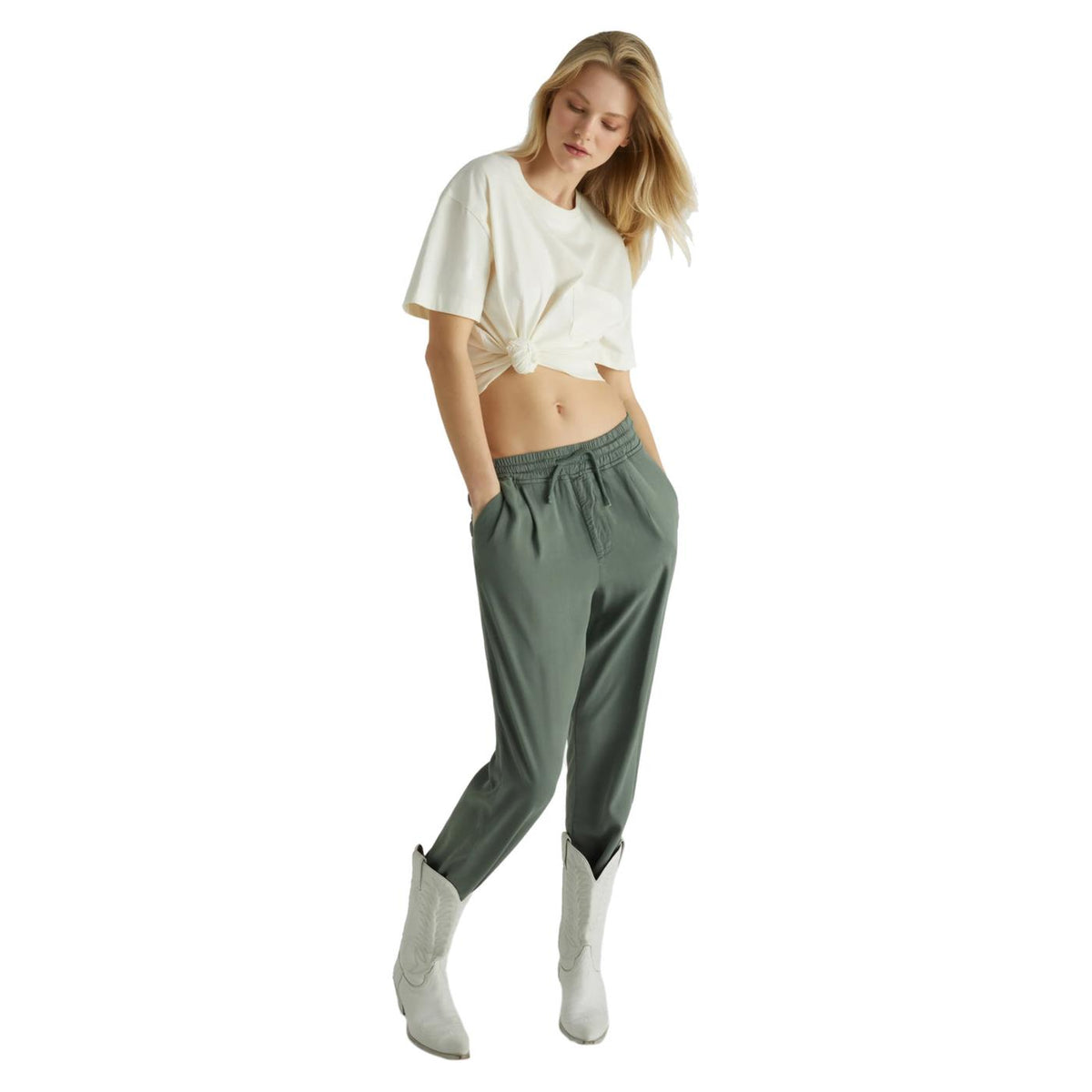 GAS ALIZEE TENCEL PANTS - seconda immagine